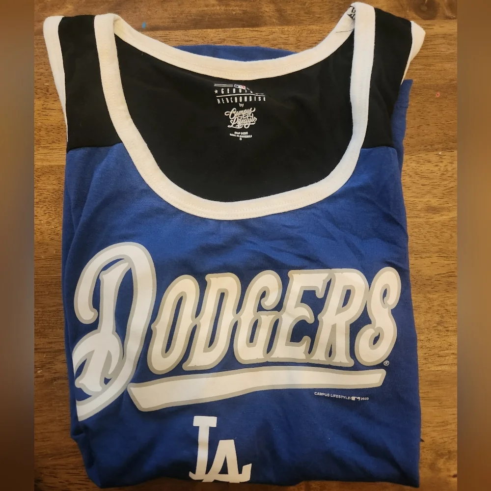 New Genuine Merchandise by Campus Lifestyle MLB LA Dodgers Women's Tank - Picture 5 of 5
